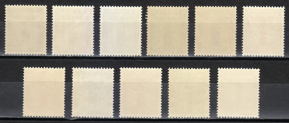 Alemania 1942 MNH Mi 155-165 Sc S12-S22 SELLOS DE FRANQUICIA. Emblema del Partido Nazi ** Foto 2 de 2