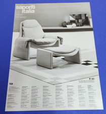 B51. Saporiti Italia Vittorio Introini Poltrone e Divani Pubblicità Pubblicità 1987