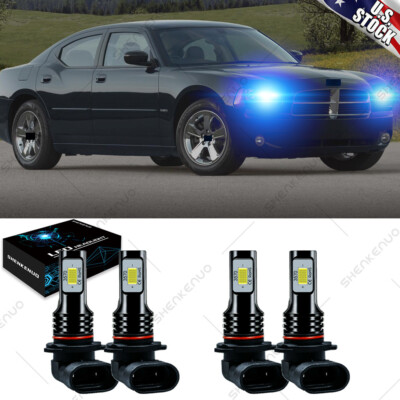 For Dodge Charger 2006 2007 2008 2009 2010 Hi/Lo Beam LED Headlight Bulbs  8000K | eBay