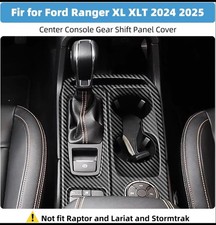 Center Console Panel Cover Carbon Fiber Style 2024-2025 Ford Ranger Xl Xlt-