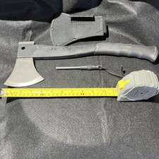 Schrade Survival Axe Black Handle 3Cr13 Stainless Steel Head With Sheath SCAXE2L