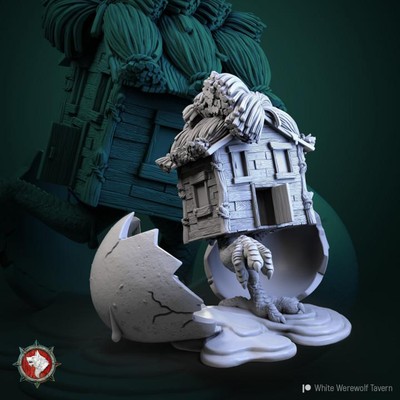 Babkas Hag Baba Yaga Baby Hut Miniature | DnD D&D