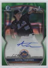 2023 Bowman Draft Green Lava Refractor 35/99 Austin Troesser #CDA-ATR Auto 0us5
