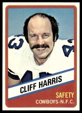 1976 Wonder Bread Football Card Cliff Harris Dallas Cowboys #21 NM