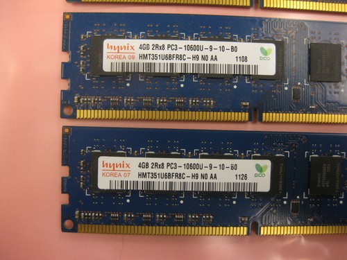 SK HYNIX 16GB ( 4x4GB ) 2Rx8 PC3-10600U  DDR3 DESKTOP Memory RAM - Picture 6 of 9