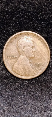 1914 S ~ LINCOLN WHEAT CENT ~ CH VG