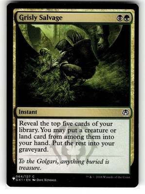 MAGIC TG: Guilds of Ravnica: Guild Kits #64 Grisly Salvage- Common.M2A