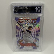 2024 Bowman’s Best Impact Players Juan Soto Mini Diamond Refractor Graded 10