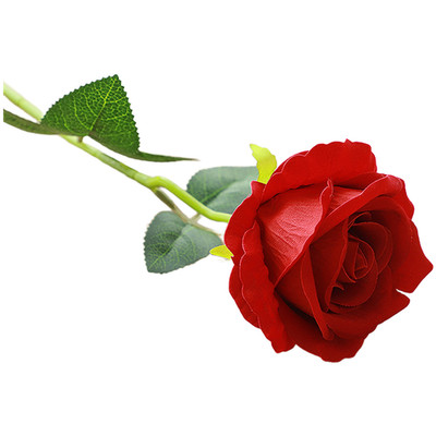39cm Flannel Rose Bouquet Silk Artificial Flower for Home Office Decor