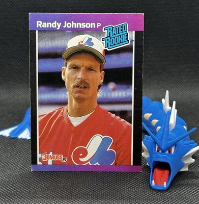 1989 Donruss Randy Johnson Montreal Expos #42 Baseball Card Error. WRONG BDAY!