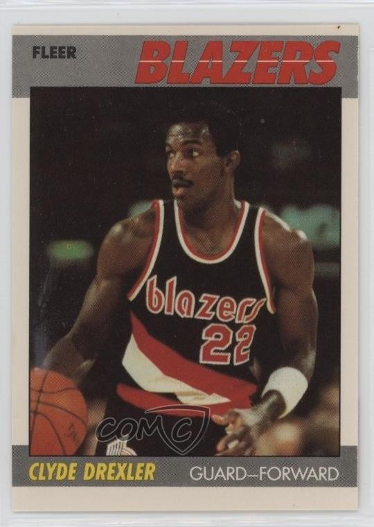 1987-88 Fleer Clyde Drexler #30 HOF 11z5