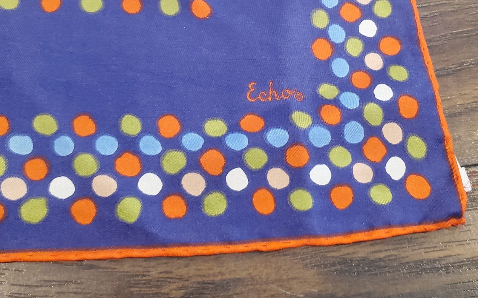 ECHO Polka Dot Geometric Retro Square Pattern 100… - image 3