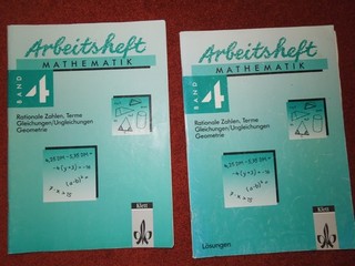Arbeitsheft Mathematik Band 4 (Klasse 8) mit Lösungsheft (Klett)