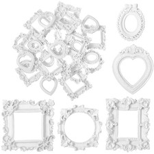 Vintage Resin Picture Frame Antique Photo Resin Frame Mini Resin Jewelry Disp...