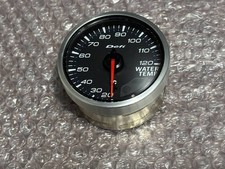 Defi Link Meter Water Temp Gauge 60mm Black Old Model Used Defi Link Meter Water Temp Gauge 60mm Black Old Model Used
