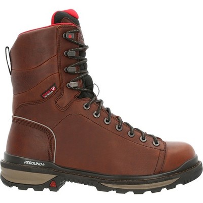 Rocky Rams Horn Lace To Toe Waterproof Mens Brown Work & Safety Boots 7