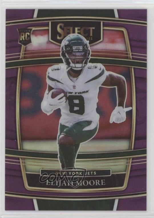 2021 Panini Select Concourse Purple Prizm 43/75 Elijah Moore #56 12ks