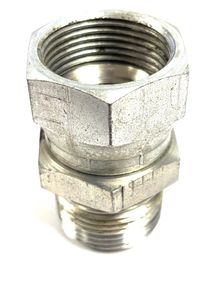 STRAIGHT CONNECTOR 1" NPT MALE TO 1" SWIVEL FEMALE 1404-16-16 P/N LOT OF 2 - Image 4 of 4