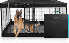Dog Playpen plus Storage Bag, 31.3" H 8 Panels Puppy Pen with Square Bottom  To