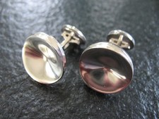 Manschettenknöpfe Silber 925 Georg Jensen Dänemark No 74 C mit Box von ca. 1965