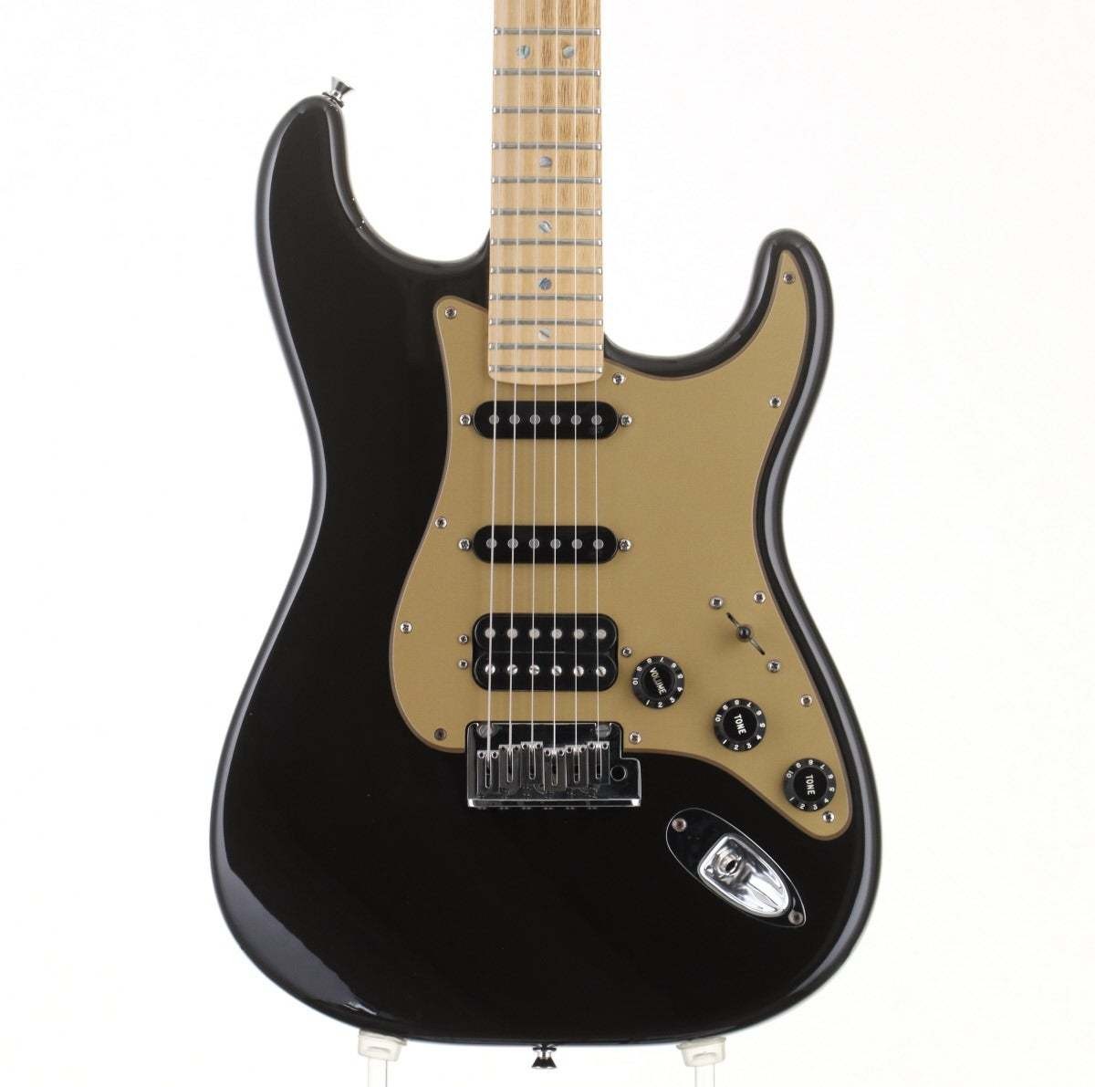 Fender American Deluxe Stratocaster Hss Maple Montego Black Used Electric Guitar