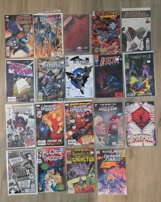 Huge Comic Lot Of 19- Marvel Batman Spider-Man Caprain American Deadpool