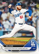 2025 MLB TOPPS NOW Will Klein World Series Game 3 - Card 907
