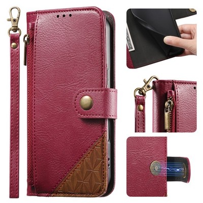 Leather Flip Stand Zipper Wallet Case For iPhone 17 Pro Max Air 16 15 14 13 12 