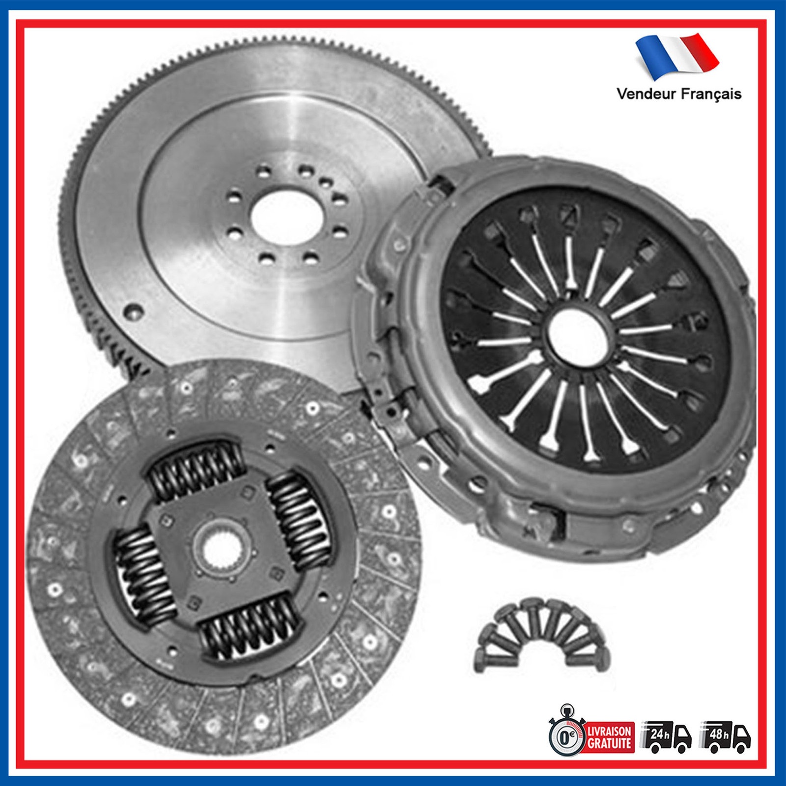 Kit embrayage 3 pièces avec disque renforcé anti-vibration pour Nissan Juke