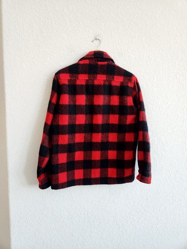 Vintage Roomy Richard Union Made 100% Wool Plaid Jacket L - Picture 5 of 8