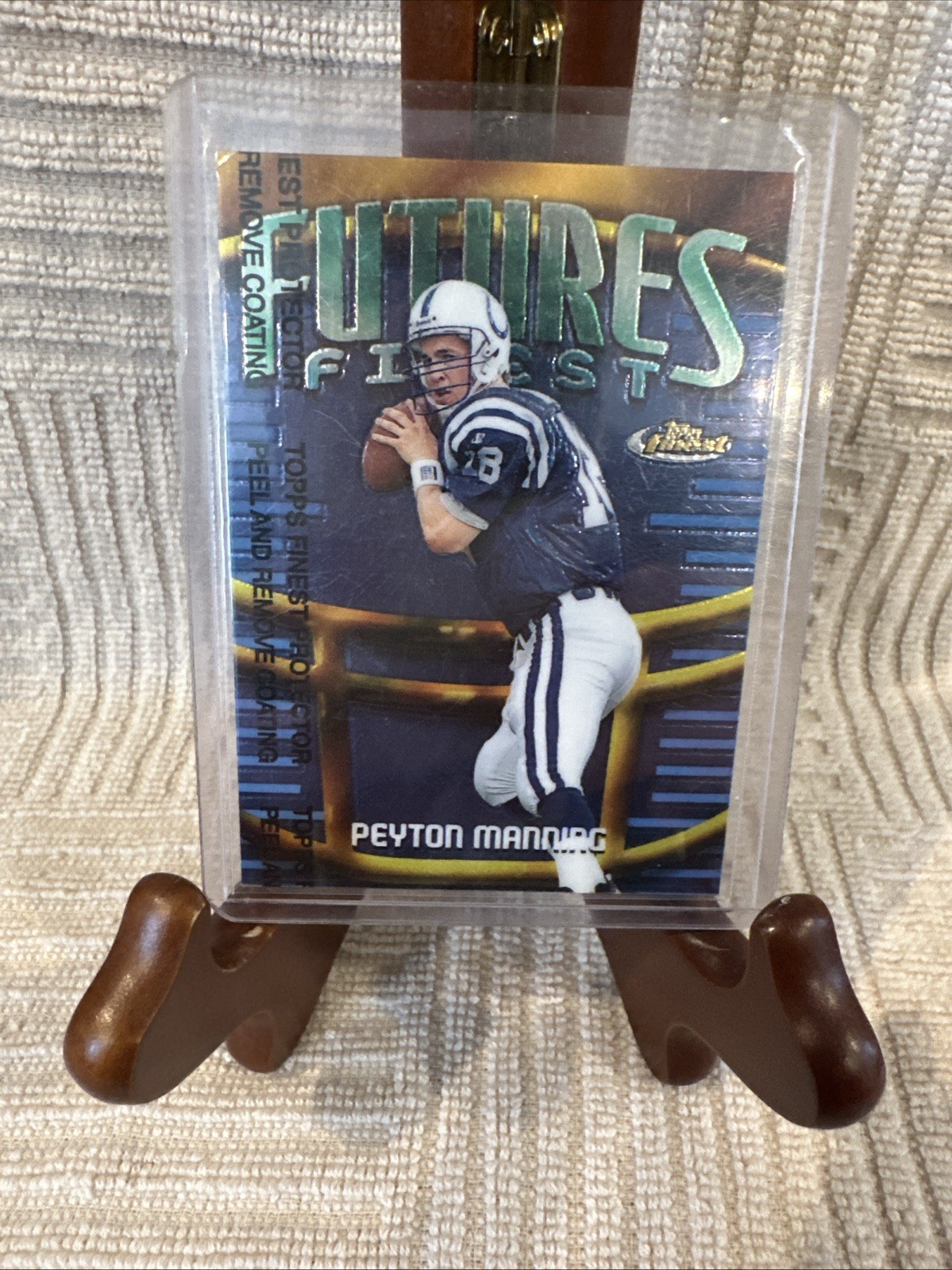 1998 Topps Finest - Future's Finest Peyton Manning #F1 /500 (RC)