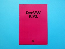 Prospekt / Katalog / Broschüre - VW K70 - L, S und LS - 01/74