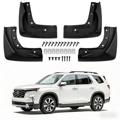 No Drill Mud Flaps for 2023-2026 Honda Pilot SUV, Heavy Duty Front & Rear All