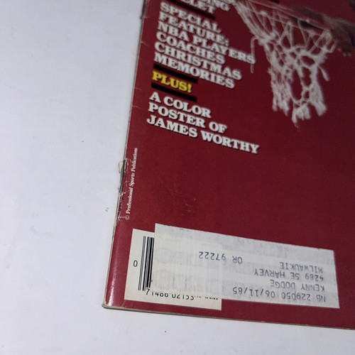 Michael Jordan NBA HOOP Programm / Magazin Januar 1985 Bulls NBA Today Edition - Bild 4 von 23