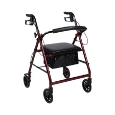 McKesson Upright Rollator Walker Folding 32 to 37” Handle Height 146-R726RD