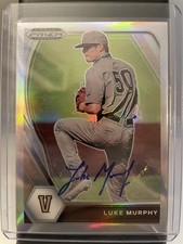 2021 Panini Prizm Draft Picks #PDP110 Luke Murphy Base Autographs Silver Prizm