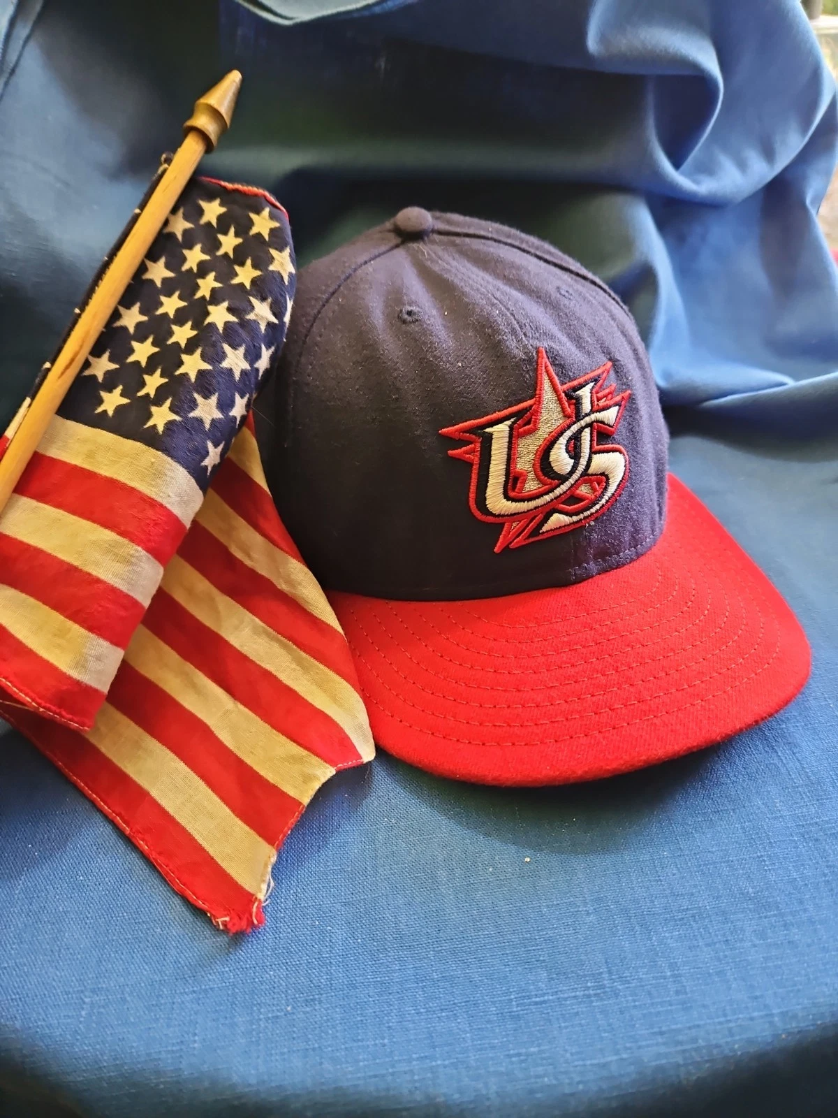 59FIFTY World Baseball Classic Hat USA Embroidered New Era Fitted Size 8 Cap