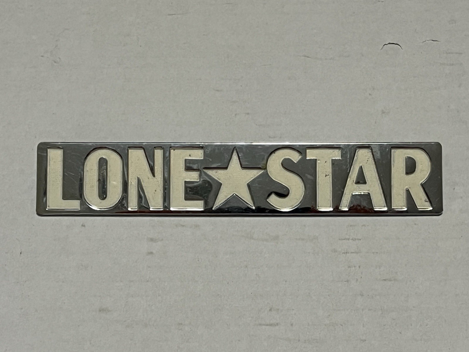 Used Metal LONE STAR Dodge Ram Pickup Truck Logo (Unsure Of Year)