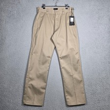 RVCA Pants Mens 30x30 Khaki The Big RVCA Chino Twill Relaxed 17" Leg Opening NEW