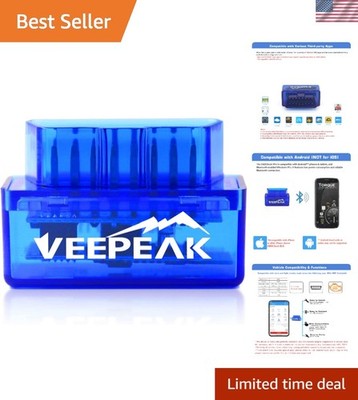 Mini Bluetooth Scanner for Android ONLY NOT for iOS   Car Wireless Check Engi...