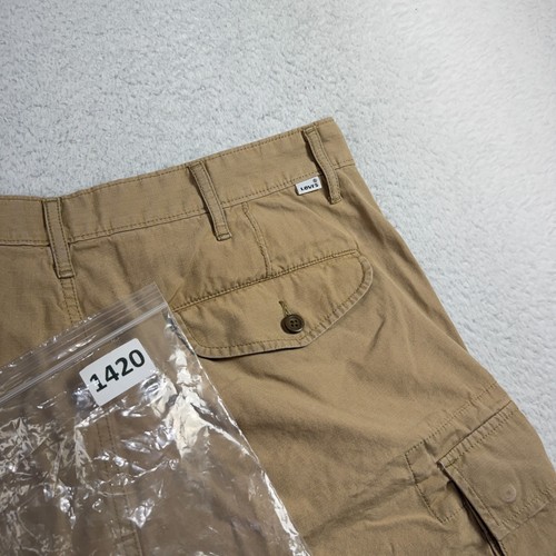 Levi Strauss & Co Cargo Shorts Mens 36 W37x8 Beige Khaki Hiking Camping Outdoor - Picture 11 of 11