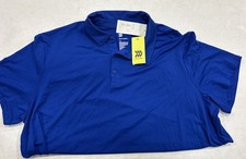 All In Motion Men  s Performance Polo Blue XXL Moisture Wicking  Quick