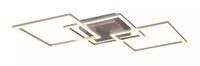 Led-Deckenleuchte 31 Watt Metall Titanfarbig