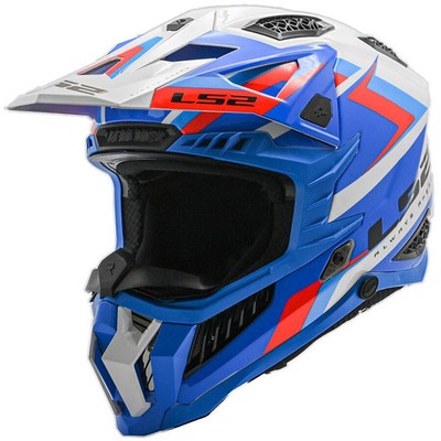 LS2 X-Force Helmet - Sprint - Gloss White/Blue/Red, Large 703-1124