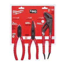 Milwaukee 48-22-6331 Comfort Grip Pliers Kit - 3 PC