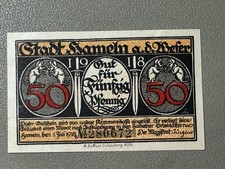 🇩🇪 Germany Hameln 50 Pfennig Notgeld 1918 Illustrated Emergency Note