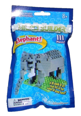 Micro Builder Grin Studios ''Elephant'' Mini Building Blocks (New/Free Shipping)