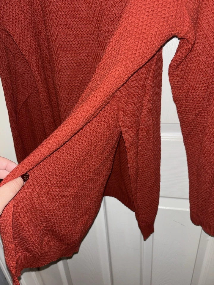 Boohoo Plus Rust Orange Knit Sweater Size 16 US - Image 4 of 4