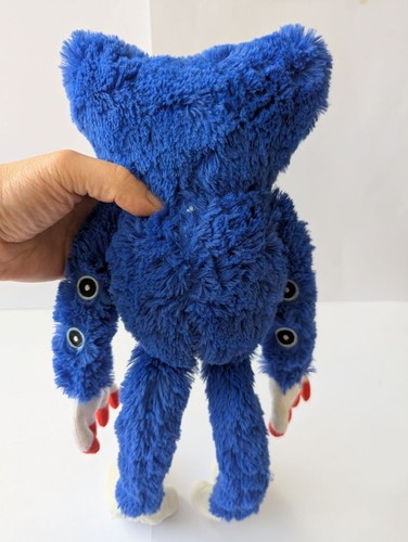 Juguete suave de peluche azul Poppy Playtime Killy Willy varios ojos 14" raro excelente estado - Imagen 5 de 6