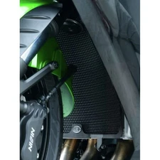 R&G Racing Aluminum Radiator Guard - Black, 1 Piece RAD0183BK